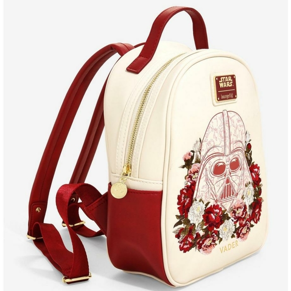 NWT Loungefly Darth Vader Floral embroideries mini backpack - Picture 10 of 16